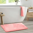 thumbnail image 2 of Nestl Absorbent Memory Foam Bath Mat Set Bathroom Rug, Misty Rose, 20"X30", 2 of 7