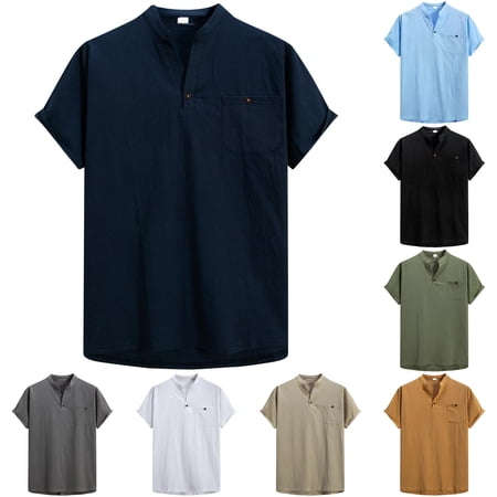 NinXxx Men's Multipack Comfort Fit Crew Neck Soft Blend Basic Tees Navy L