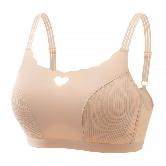 Wirefree Bras for Women Comfortable Seamless Bralettes Wireless Everyday Bras Sleeping Bra with Adjustable Strap
