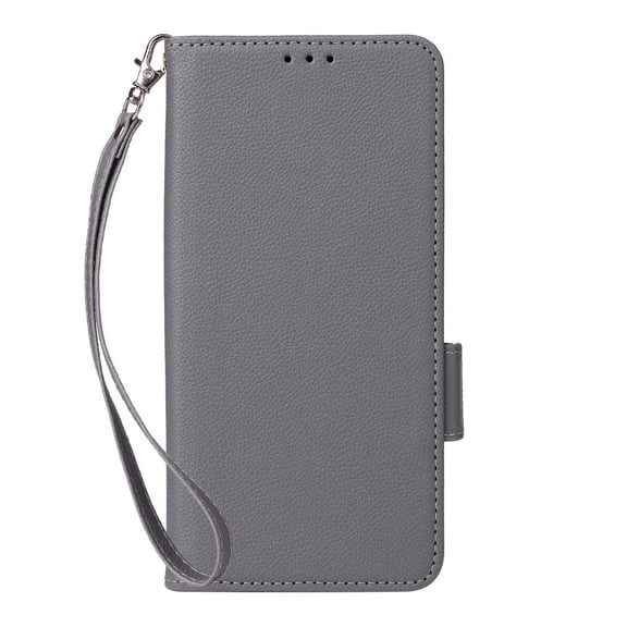 For Moto G Power 2025 Magnetic Phone Case RFID Shielded Credit Card Holder with Wristband Magnetic Buckle Leather Phone Case