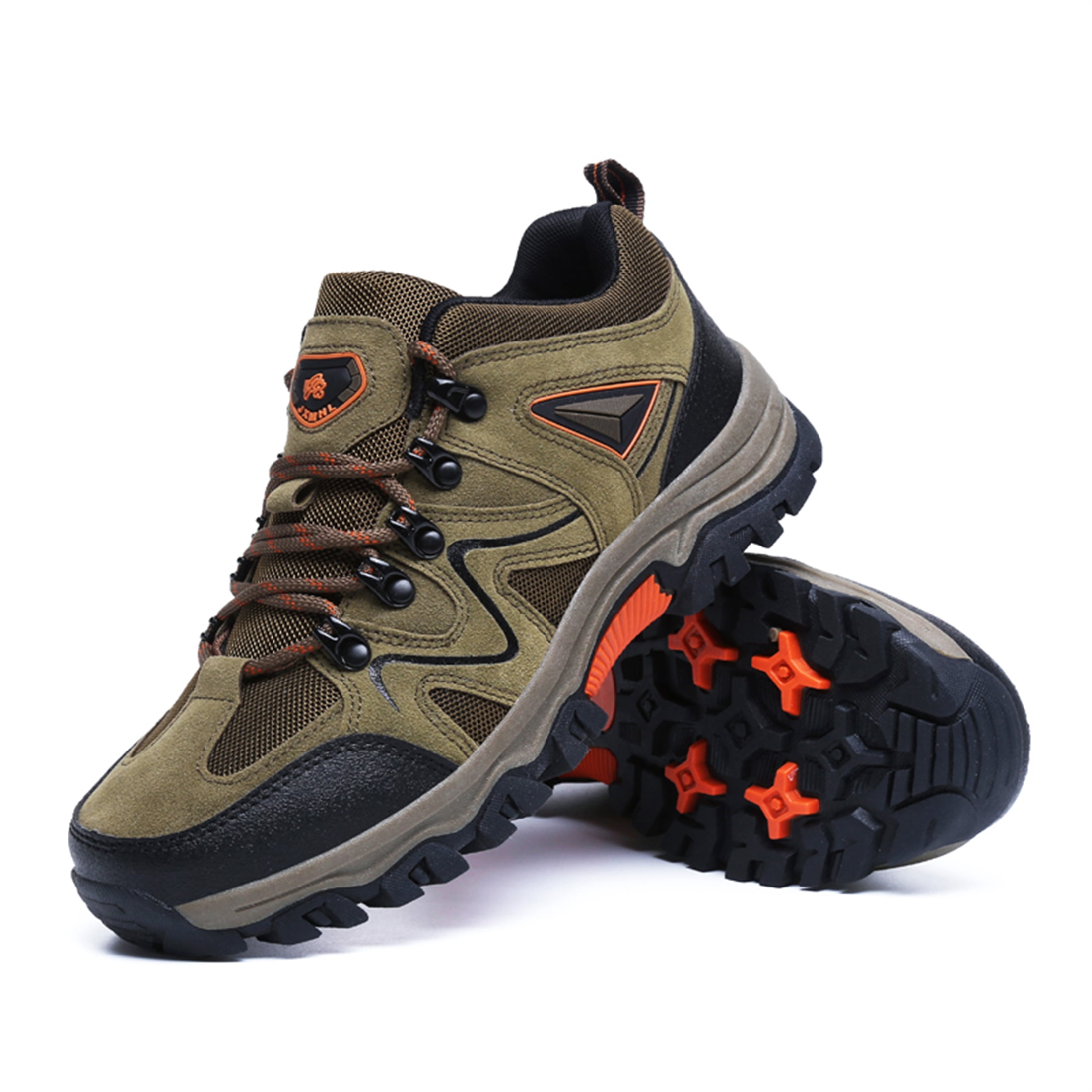LASUDRAA Mens Lightweight Hiking Shoes Breathable Anti-Slip Outdoor Trail Trekking Shoes