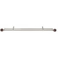 thumbnail image 3 of Decor Avenue Brown Marble Double Window Curtain Rod Set, 28 to 48-inch, Satin Nickle, 3 of 3
