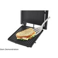 BELLA Panini Stainless Steel NonStick Black Grill
