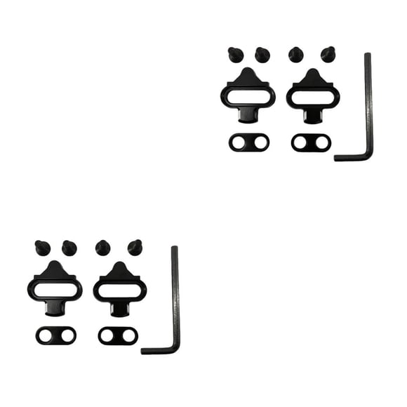 Advancent 1 par de tacos de Pedal izquierdo y derecho para bicicleta de montaña, placas de bloqueo antideslizantes, accesorios para equipos de Tipo 2 2piezas