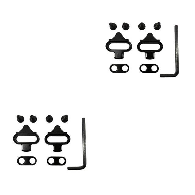 Eigraketly 1 par de tacos de Pedal de bicicleta de montaña con llave de repuesto para bicicletas, placas de bloqueo antideslizantes, accesorios para Type1 NO1 Eigraketly CBP445034