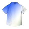 thumbnail image 7 of AUNVITO Boys & Girls Ombre Short Sleeve Shirt Casual Stylish Pocket Design School Uniform Top Trendy Gradient, 7 of 7