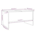 thumbnail image 4 of vidaXL Coffee Table Grey Sonoma 80x50x42.5 cm Engineered Wood, 4 of 5