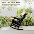 thumbnail image 5 of Carolayne Outdoor Rocking Chair and Table Set, Heavy Duty Weather Resistant Patio Rocker for Adult, Black, 5 of 6
