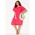 thumbnail image 3 of Swimsuits for All Women's Everly Cotton Gauze Cover Up Tunic, 3 of 6