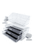 thumbnail image 3 of Organizador Para Cosméticos Malubero Acrilico Transparente Tres Cajones 12 Compartimientos Chicos, 3 of 3