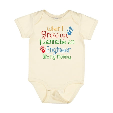 

Inktastic Engineer Like Mommy Gift Baby Boy or Baby Girl Bodysuit