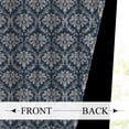 thumbnail image 2 of Mizhona Blue Blackout Curtains for Bedroom, Bohemia Floral Printed Room Darkening Curtains Set of 2,42"x63", 2 of 5