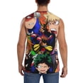 thumbnail image 4 of My Hero Academia Men's Tank Top Lightweight Summer Sleeveless Tee Shirt Muscle Tank Tops Workout T-Shirts Casual Athletic Undershirts, 4 of 7