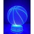 thumbnail image 6 of Basketball Ball 3D Night Light Multi Color Changing Illusion Lamp for Children Kids Girls Boys Sport Fan Gift Christmas Birthday Best Gifts, 6 of 6