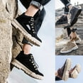 thumbnail image 2 of Bottines pour Hommes Rétro à Lacets Talon Bas Chaussures Décontractées Extérieures, 2 of 7