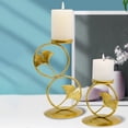 thumbnail image 3 of Gwong Decoración hogareña Tenedor de vela de candelabro de oro retro nórdico Romántico Boda Boda Adornos Gwong 21056882, 3 of 7