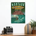 thumbnail image 2 of Montauk, Surf Shop Vintage Sign (12x18 Aluminum Art, Indoor Outdoor Metal Sign Decor), 2 of 5