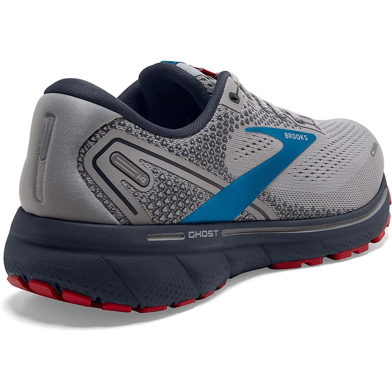 Brooks Ghost 14 Shoes Mens Size 14 Gray Run Comfort Gym Sneakers Athletic Brooks Ghost 14 Mens Road Running Fitness Trainer Grey/Blue  main image 4
