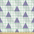 thumbnail image 2 of Ambesonne Violet Fabric by the Yard Upholstery, Triangular Rectangular Forms, 3 Yards, White Pale Taupe Mauve, 2 of 5