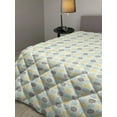 thumbnail image 2 of Moroccan Down Alternative Comforter, Detailed Flower Designs with Checkered Pattern and Antique Cultural Inspirations, Microfiber Quilt for All Season, 5 Sizes, Multicolor, by Ambesonne, 2 of 3