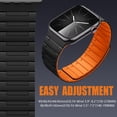 thumbnail image 5 of GEAK Compatible with Apple Watch Bands for Men 44mm 42mm 46mm 49mm 45mm 40mm 41mm 38mm Magnetic Silicone Sport Band for iWatch Ultra 3 Ultra 2 SE Series 11 10 9 8 7 6 5 4 3 2 1, 5 of 8