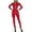 Red, variant on ZDHoor Women's Shiny Liquid WetLook Zipper Front Catsuit Mock Neck Glossy Leotard Skinny Jumpsuits Black 5XL