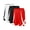 3 Pack Black/red/white, variant on 3 Pack Men's Pajama Jogger Lounge Jersey Shorts, Flag football Shorts No Pockets, MMA Pro Shorts-3 Pack Black/Black/White-M