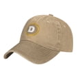 thumbnail image 3 of DouZhe Adjustable Washed Cotton Baseball Cap - Dogecoin Doge Coin Prints Vintage Dad Hat Unisex Sports Caps (Yellow), 3 of 6