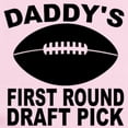 thumbnail image 2 of CafePress - Daddys First Round Draft Pick Football Body Suit - Long Sleeve Cotton Baby Bodysuit, 2 of 4