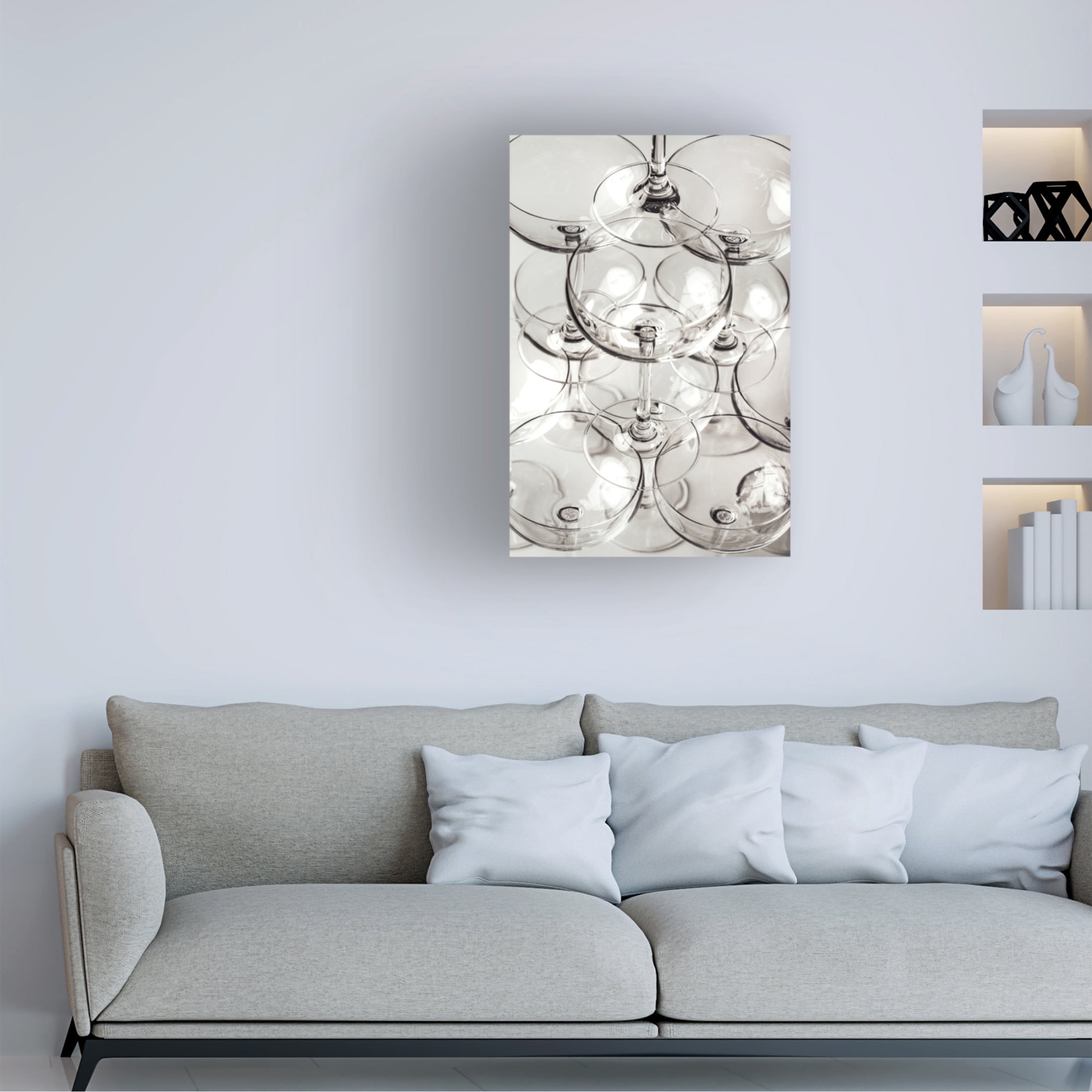 Trademark Fine Art Pictufy Studio III Champagne tower 7 Canvas Wall Art