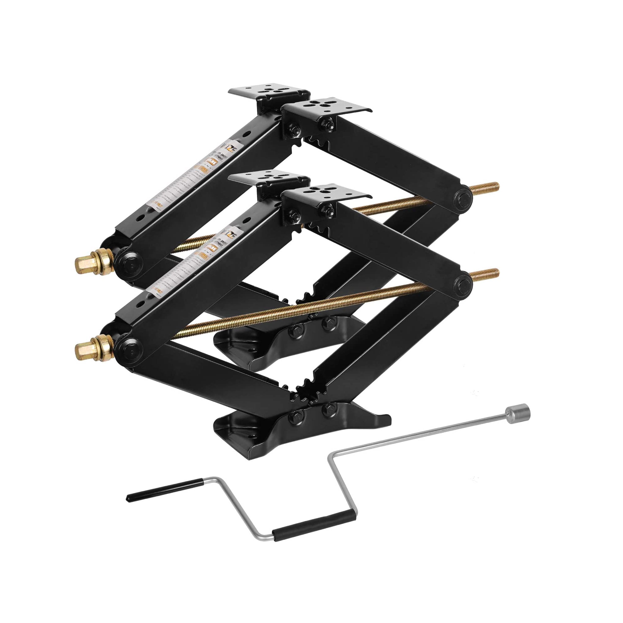 Weize Camper RV Trailer Stabilizer Leveling Scissor Jacks with Handle, 24" 7500 lbs, Set of 3