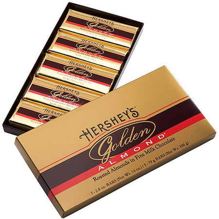 hershey bar golden almond chocolate bars milk candy count oz