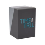Time & Tru Womens Wristwatch: Two Tone Silver & Gold Round Mini Case and Bracelet, Gold Bezel, Silver Sunray Dial (FMDOTT105)