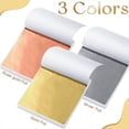 thumbnail image 3 of 1200 Hojas de Hojas de , 3 Colores, Papel de Hoja de de Imitación, Hojas de Papel de para Decoración Artística, Manualidades, Uñas, 3 of 5