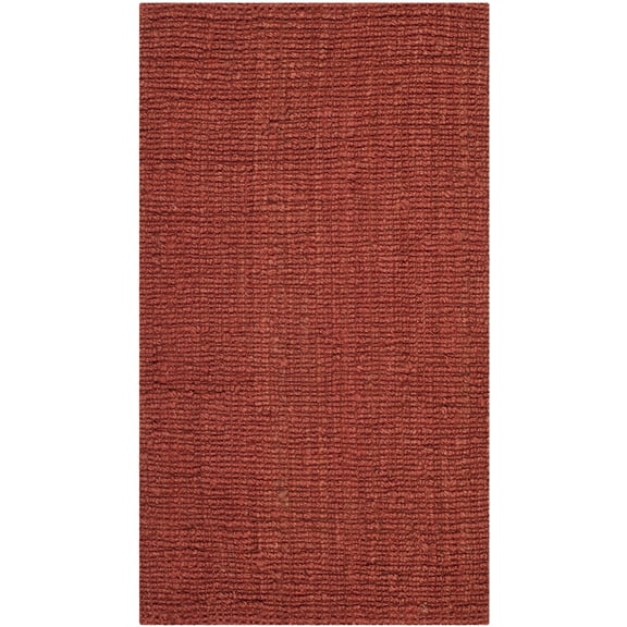 SAFAVIEH Natural Fiber Levi Braided Area Rug, Rust, 3' x 5'