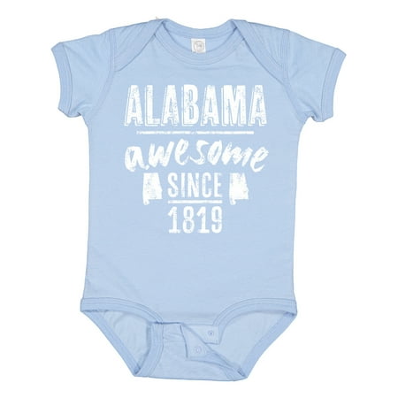 

Inktastic Alabama Awesome Since 1819 Gift Baby Boy or Baby Girl Bodysuit