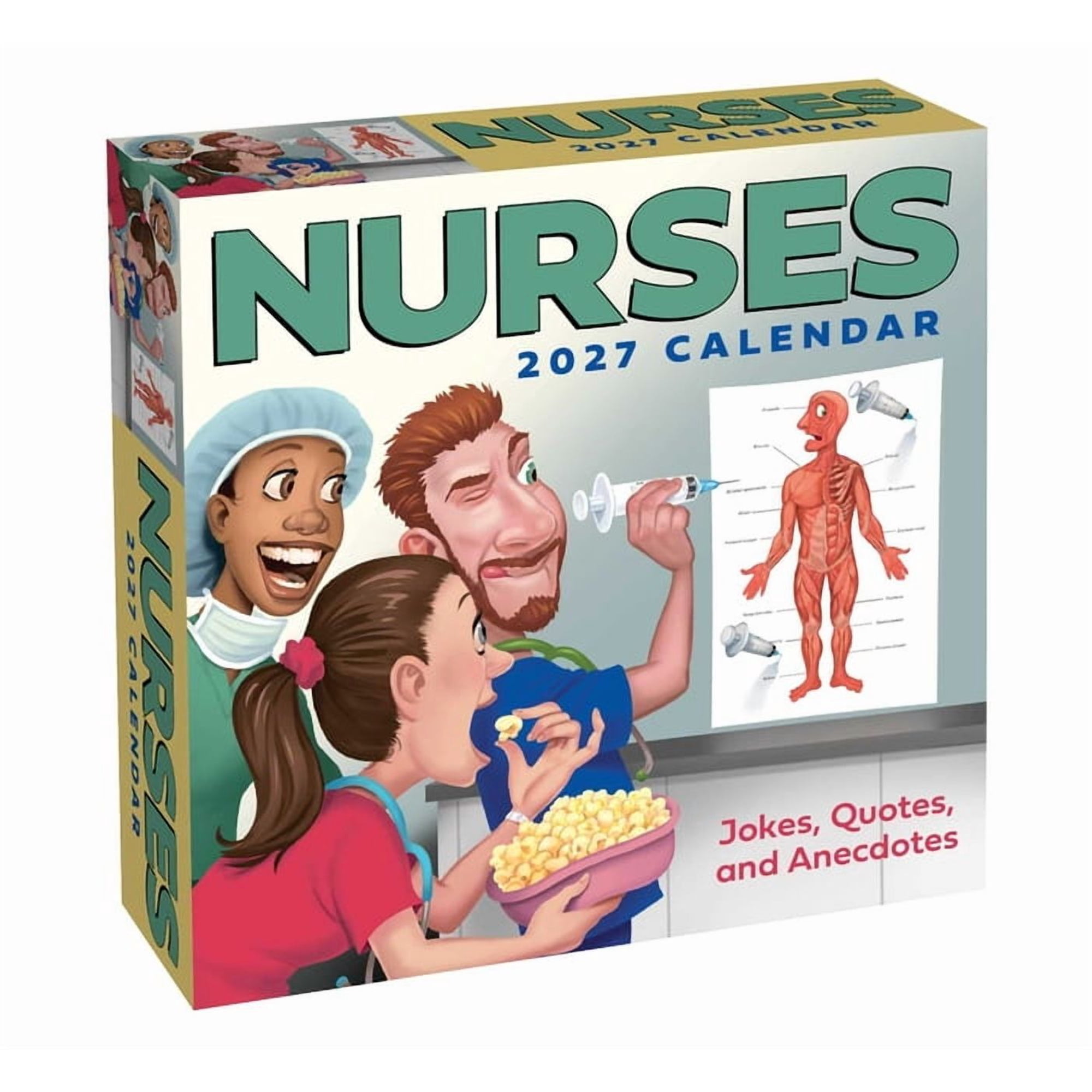 Nurses 2027 Day-To-Day Calendar: Jokes, Quotes, and Anecdotes, (Paperback)