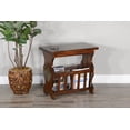 thumbnail image 2 of Sunny Designs Santa Fe 25" Traditional Wood Magazine Table in Dark Chocolate, 2 of 7