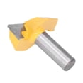thumbnail image 2 of 1/2-Inch Shank Carbon Steel & Alloy Bottom Cleaning Router Bit - 2.24in Diameter, 19/32in Blade Depth, Multifunctional Woodworking Tool for Planing, Resurfacing, Trimming & Grooving in Hardwood,, 2 of 6