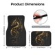 thumbnail image 5 of Balery Golden Dragon Tattoo Art Juego de 4 Alfombrillas para Auto, Revestimientos de Caucho Resistente, Diseño Antideslizante, 5 of 7