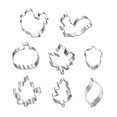 thumbnail image 1 of 8Pcs/Set Thanksgiving Stainless Steel Biscuit Mold 8 Combination Cutting Die Set Cake Diy Tools, 1 of 8