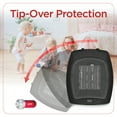 thumbnail image 5 of BLACK+DECKER 1,500-Watt-Max Desktop Ceramic Heater with Fan Setting (Black), BHDC500B46, 5 of 5