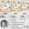 thumbnail image 4 of Designart "Bohemian Ivory Touch" 0 Square Mirror For Wall Decor - Large Beige Square Mirror Printed Wall Decor - Glam Square Living Room Mirror, 4 of 5