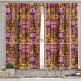 thumbnail image 2 of Ambesonne Oriental Valance & Curtain, Giraffe, 55"x24", Multicolor, 2 of 6