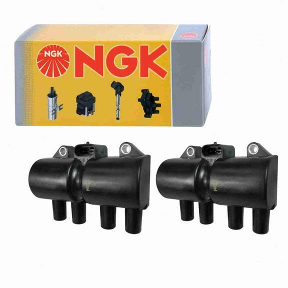 2 pc NGK 48932 Ignition Coils for 1104039 1415117 178-8341 2505-302201 25182496 33410-84Z00 33410-84Z01 36-1229 920-1026 93363483 96253555 E1003 GN10230 IC583 UF-503 UF503 Spark Plug Wire Boot