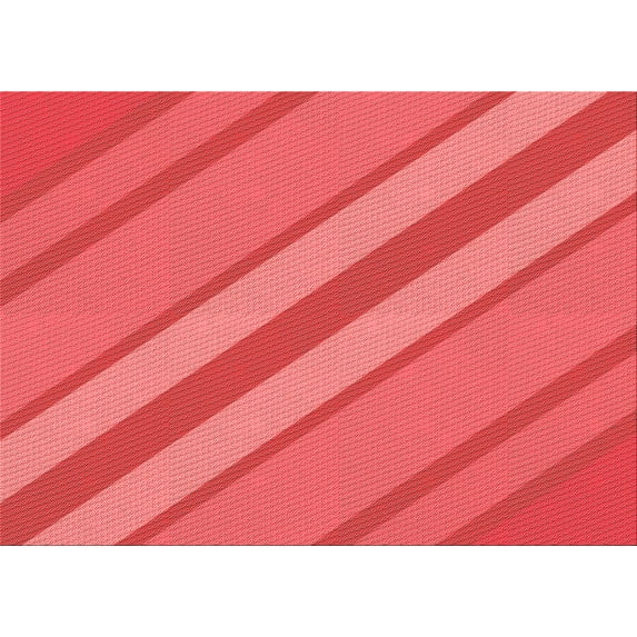 Ahgly Company Indoor Rectangle Patterned Ferrari Red Area Rugs, 7' x 10'
