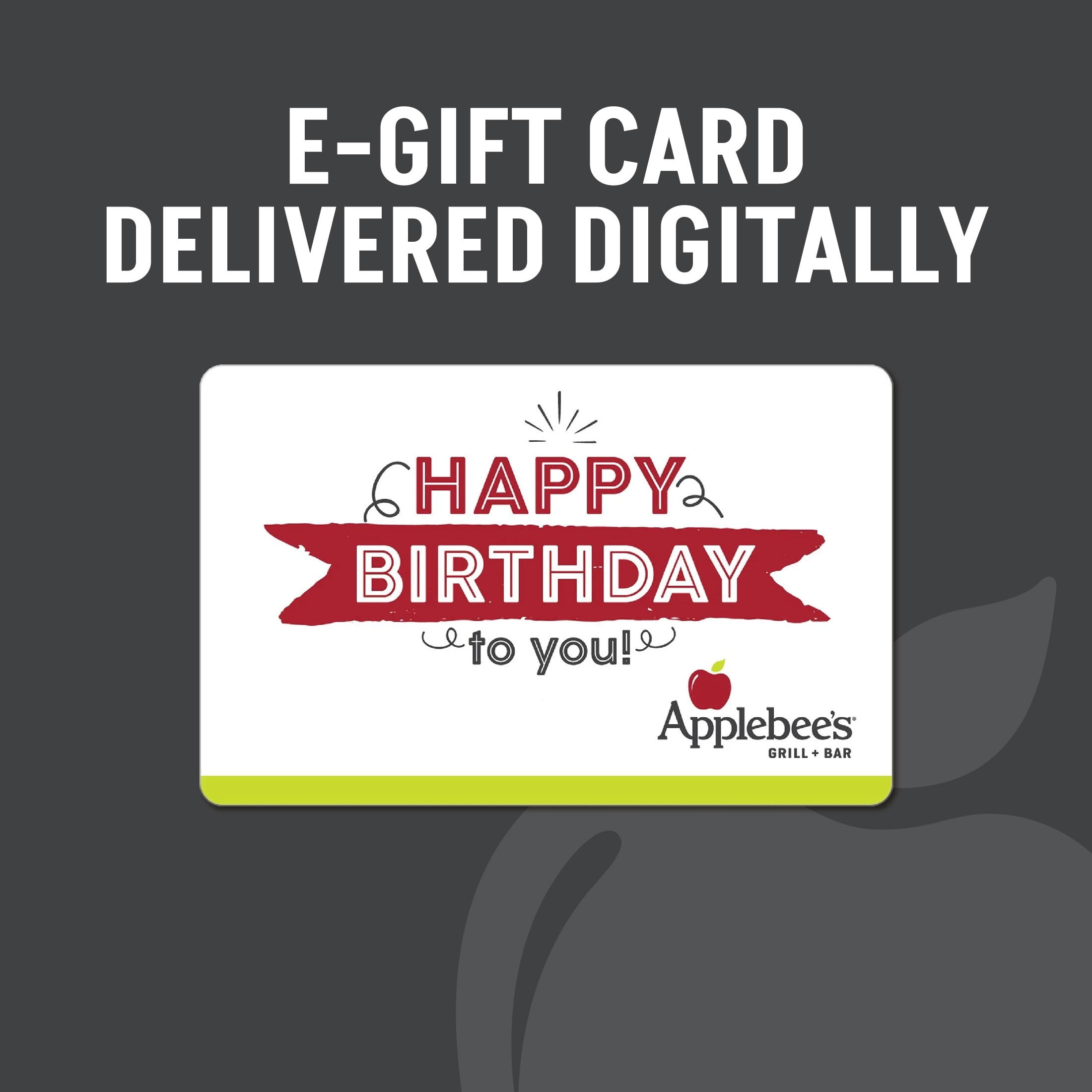 Applebee's $25 Birthday eGift Card [Email Delivery]