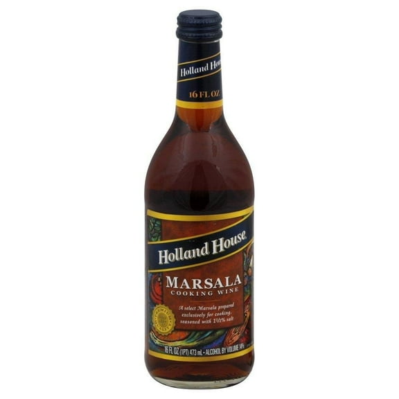 (6 Pack)Holland House Marsala Cooking Wine, 16 oz.