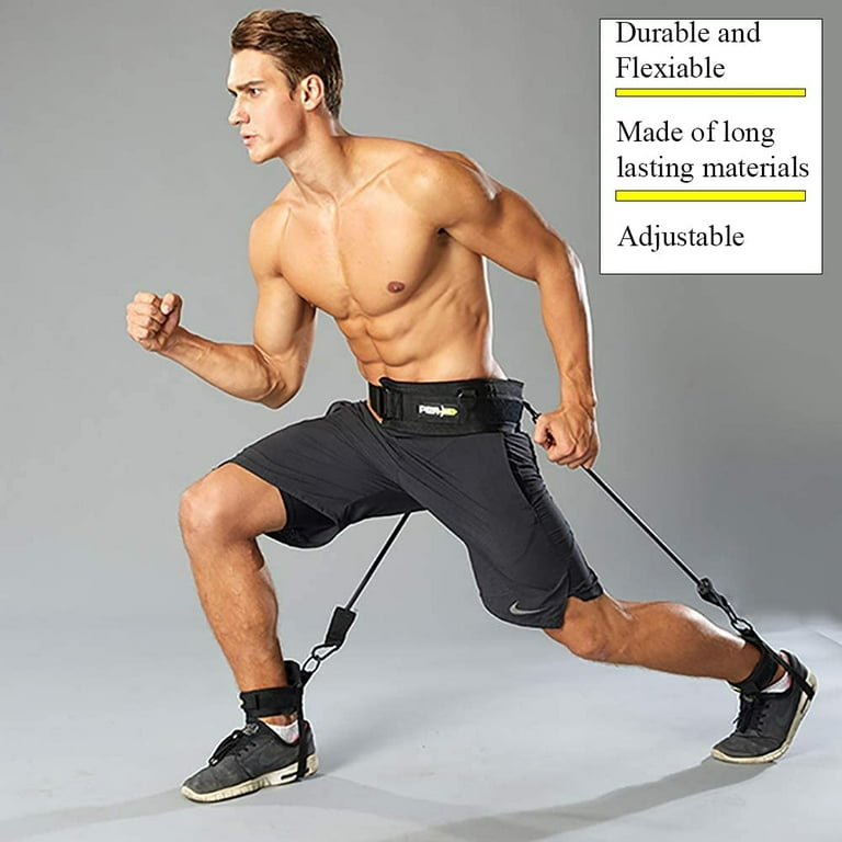 Resistance Bands Speed Agility Training Strength Ankle Straps Jump Trainer for Football Basketball MMA Yoga