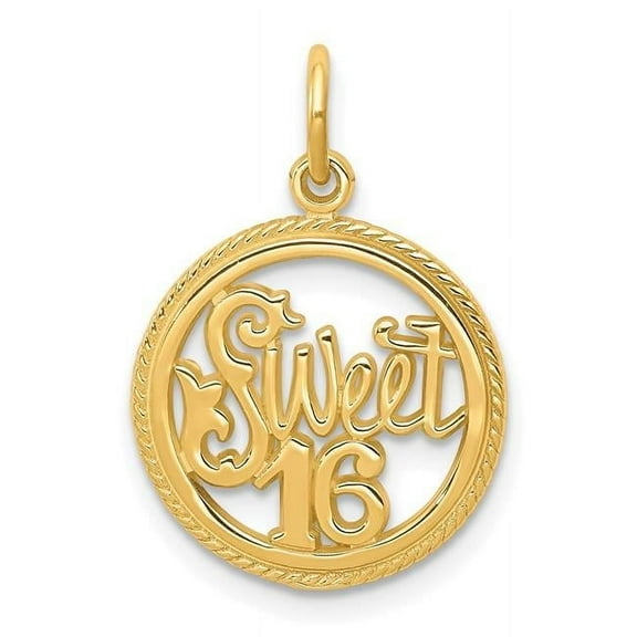 Finest Gold 10K Sweet 16 Charm